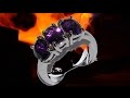 trilogy ring with amethysts