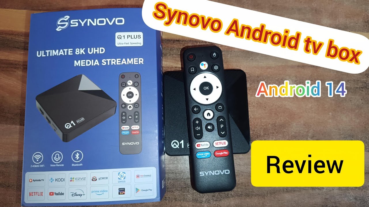 Synovo Q1 plus android tv box review #android #tv #box - YouTube