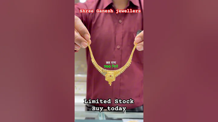 LIGHT WEIGHT NEACKLACE 22 k 916 #gold #goldset #jewellery #viralvideo #video #youtubeshorts #youtube
