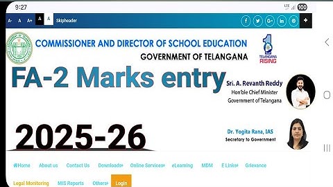 FA2 Marks entry || how to enter FA2 Mark