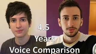 FTM Transgender: 4.5 Years on Testosterone Voice Comparison Wealth