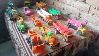 JCB & 4 Tractors Heavy Rescue Mission! Tata Truck, Volvo & BharatBenz Trapped in River | CS Toy