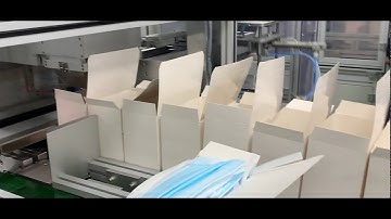 Automatic medical tie mask with sponge machine with packing