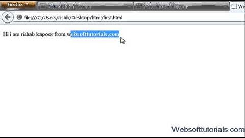 Html and Css Tutorial - 7 -  How to make a text bold , italics and underlined  in HTML