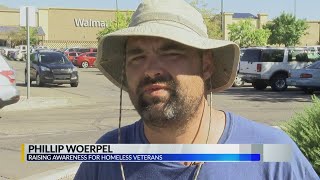 Man walks across country in support of homeless veterans
