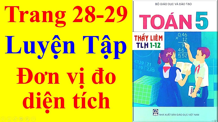 Toán lớp 5 trang 29 bài 1 2 3 4 năm 2024