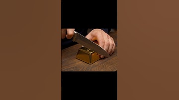 gold bar cutting #asmr #trending #shorts #satisfying