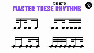 How to Read 32nd Notes (Rhythm Exercises) 🥁