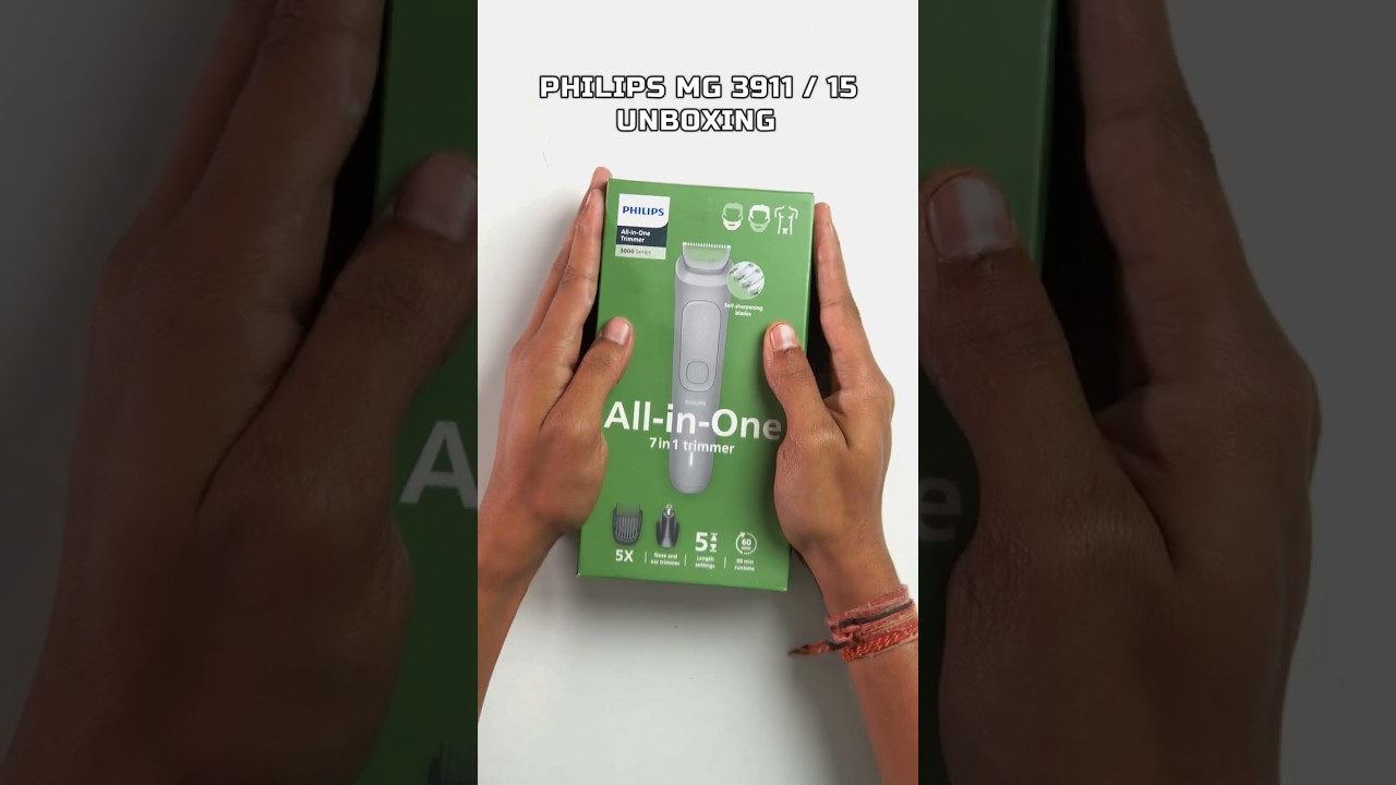 Philips New Trimmer MG3911 Unboxing