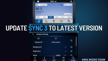 Update SYNC 3 Navigation MAPS and Software Version