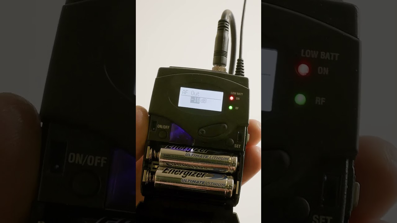 Sending wireless audio to camera - the basic setup. 