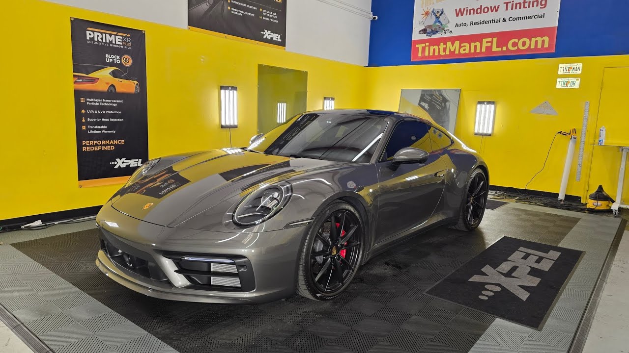 Porsche 911 Carrera 4S Windows Tinted in Winter Garden, FL with Xpel Ceramic Window Film at Tint Man