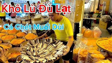 CHỢ BINH TÂY Ngày 10/11 Khô lÙ Đù Lạt | Khô Cá Sặc Lạt | Cá Chét Muối Dùi