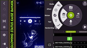 How to create light effect video in Kinemaster |Glow Scan Status Editing