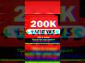 Thanks for 200k views shorts shortsfeed