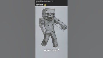 Every day I draw one MINECRAFT character | Zombie #shorts #minecraft #minecraftcharacters #roblox
