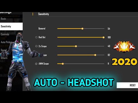 Auto Headshot Ii Best Sensitivity Setting For Pro Garena Freefire Youtube