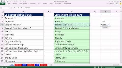 Excel Magic Trick 1025 Remove Asterisk From All Text Items In Column SUBSTITUTE & TRIM