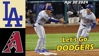 Los Angeles Dodgers vs. Arizona Diamondbacks Highlights, Apr 19 2024 | MLB Season 2024