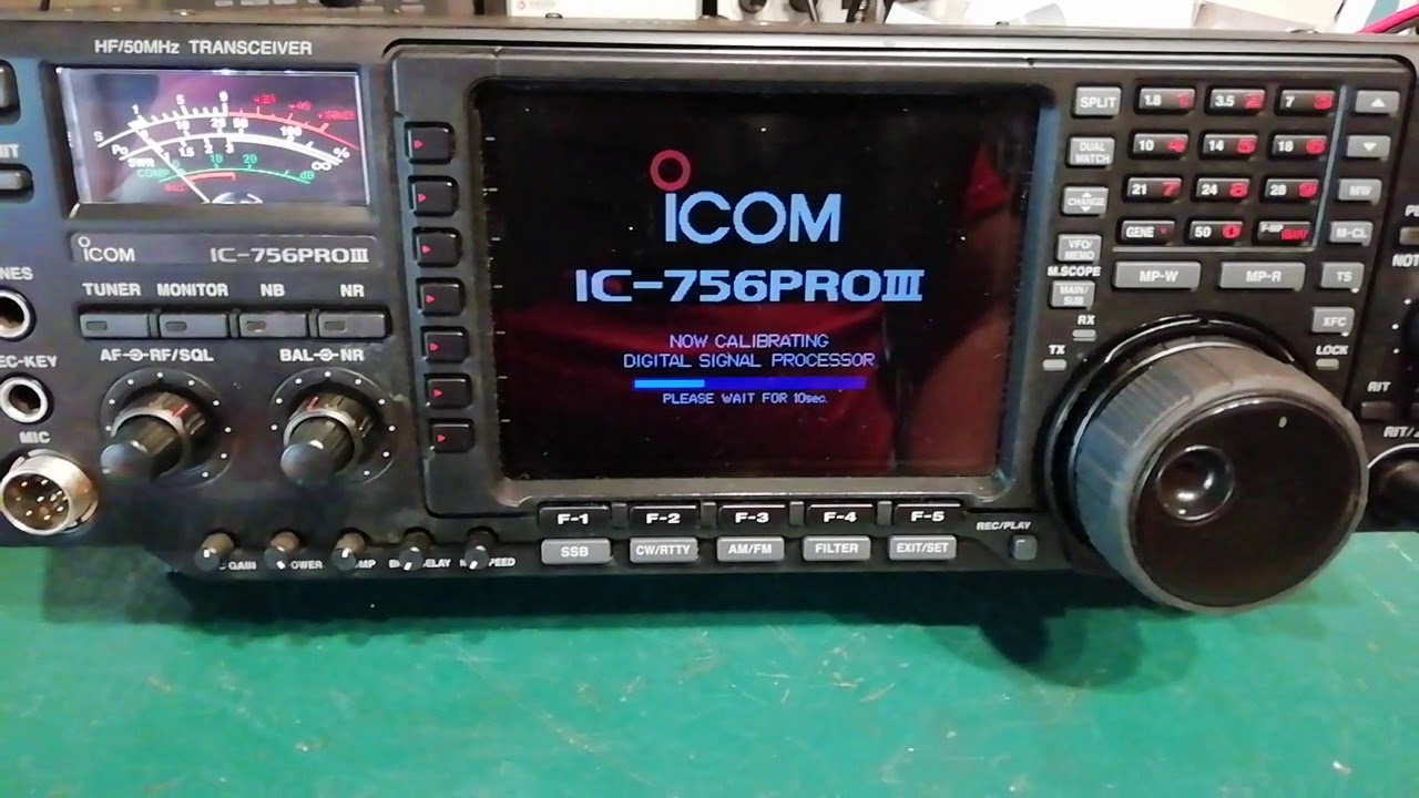 Icom IC-756 PRO III Display upgrade and new VFO control