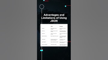 Advantages and Limitations of Using JSON #ai #artificialintelligence #machinelearning #aiagent
