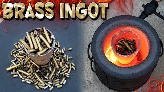 Making 5 Pound Brass Ingot From Bullet Shells