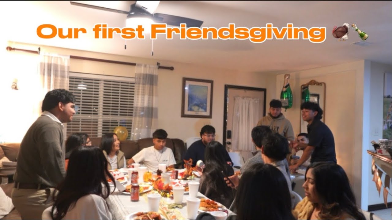 Our first Friendsgiving 🦃🍾