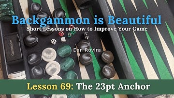 Backgammon: The 23pt Anchor (Lesson 69)