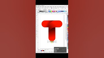 Letter T | Gradient Logo Design in Coreldraw #arex_id #shorts #graphicdesign #coreldraw #logodesign