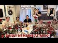 Bahay nina maine at arjo atayde ang ganda binisita ni father jef  sweet may regalo pa from maine