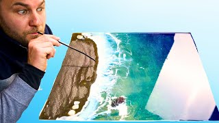 How to make a sea effect painting with DIY resin