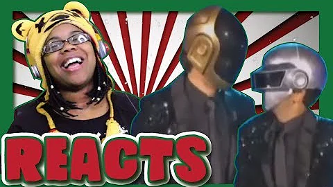 Daft Punk having an argument on stage Reaction