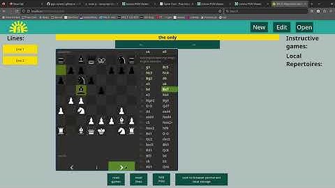 PGN viewer on the repertoire builder working