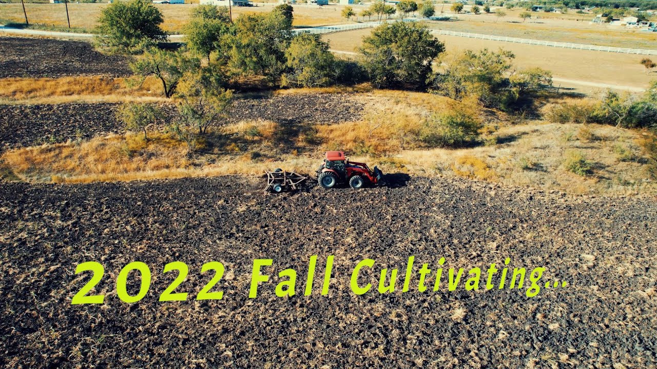 Fall 2022 Cultivating (Discing). The ground is extremely dry. YouTube