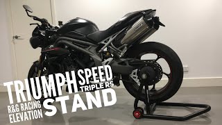 Rear paddock stand Triumph Speed Triple/T 509/T 595/955 i 97-14 motorcycle black 