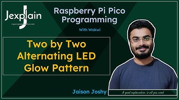 Alternating LED Glow Pattern on Raspberry Pi Pico