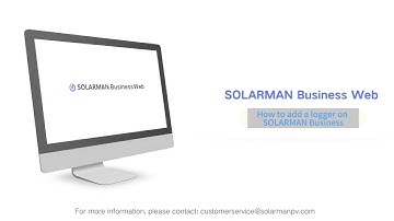 SOLARMAN Business Web WiFi Networking Configuration