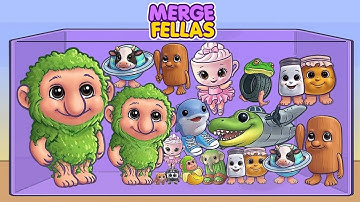 BABY BRAINROT: MERGE FELLAS x2 | Merge Fellas Suika Game Gameplay Walkthrough - Reaching Max Level!