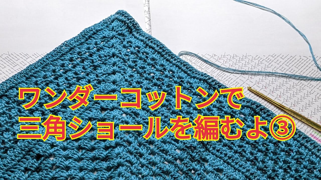 Crocheting a Triangle Shawl Part 3: YouTube Crochet Along with