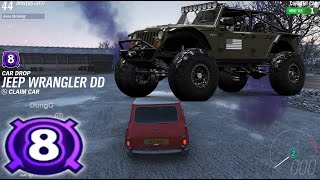 Forza Horizon 4 Top 1 the Eliminator in Snow - Car Drop Level 8 - Jeep Wrangler DD