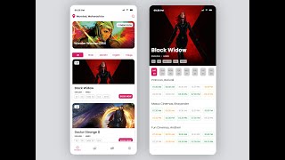 Movie Ticket Booking App UI screenshot 1