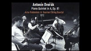 Dvořák : Piano Quintet No.2 in A, Op. 81 plays Rubinstein & Guarneri Quartet (1971)