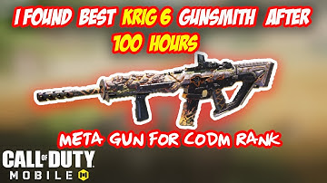 BEST *Krig 6* Gunsmith_ i found this After 100 Hours Playing with Krig 6! #codmobile