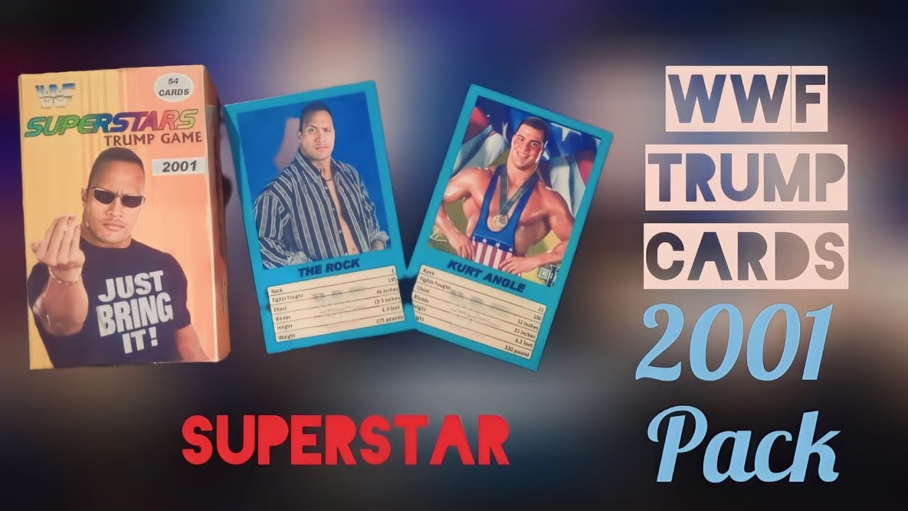 WWF Trump Cards 2001 Pack Product 