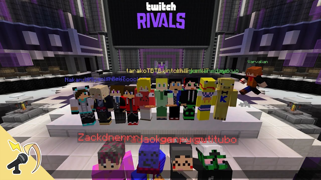 Twitch公式を乗っ取って身内マイクラ大会！【Twitch Rivals: Minecraft Minigames Mashup Japan】