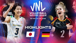 :  JPN vs.  GER - Highlights | Week 1 | Women's VNL 2024