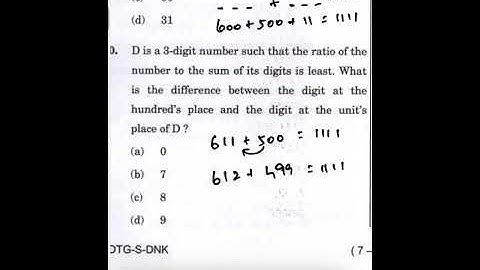 "UPSC CSAT 2023 Math Problem: ABC + DEF = 1111 | Solve with Us!"