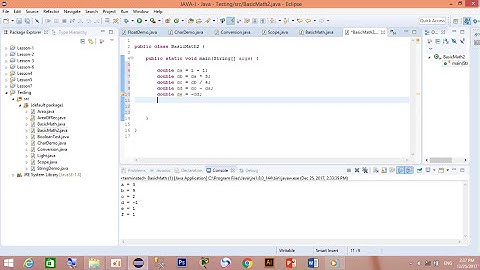Java Programming - Basic Math-Part-2