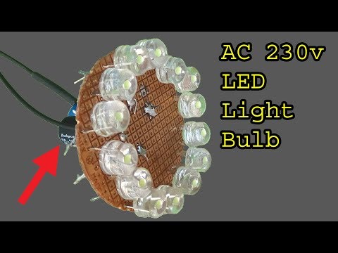 वीडियो: कैसे एक एलईडी लाइट बल्ब बनाने के लिए