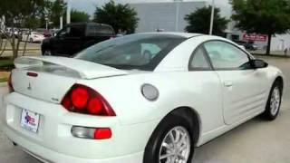2002 Mitsubishi Eclipse Grapevine TX 2002 White Mitsubishi Eclipse